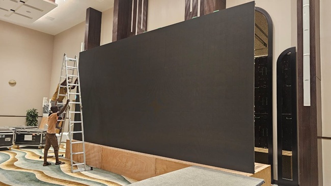 吉布提室內活動[敏感詞]：華邦瀛P3.91租賃屏6米×3米案例分享